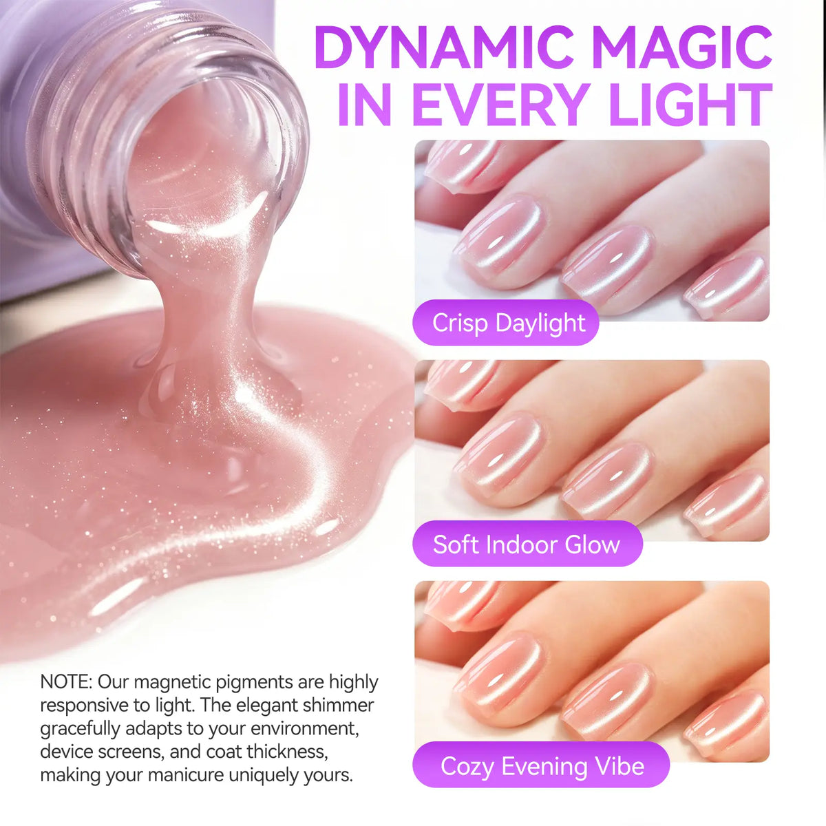 Transform Your Nails with Gelikeec Cat Eye Gel Polish Set - Salon Quality, Chic & Long-Lasting 16Ml