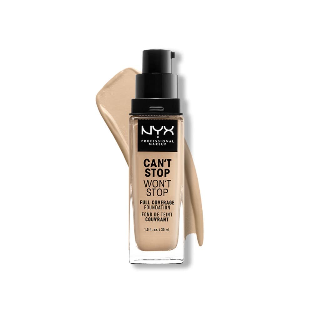 Unleash Flawless Beauty with NYX Professional Makeup Can't Stop Won't Stop Foundation - 24-Hour Full Coverage Matte Finish in Buff