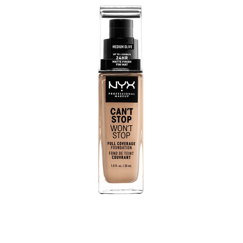 Unleash Flawless Beauty with NYX Professional Makeup Can't Stop Won't Stop Foundation - 24-Hour Full Coverage Matte Finish in Buff