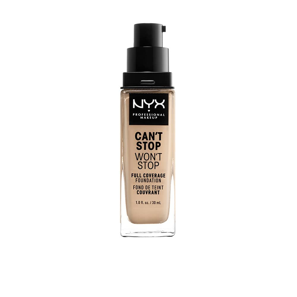 Unleash Flawless Beauty with NYX Professional Makeup Can't Stop Won't Stop Foundation - 24-Hour Full Coverage Matte Finish in Buff