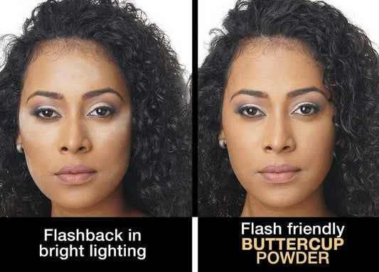 Sacha Buttercup Setting Powder for Medium to Deep Skin Tones – Translucent Loose Face Powder, Flashback-Resistant, Oil Control, Long-Wear Matte Finish (1.75 Oz)