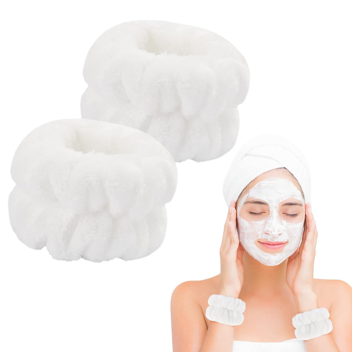 Elevate Your Skincare Routine with Dorbetar Microfiber Wristbands - Perfect for Women and Children