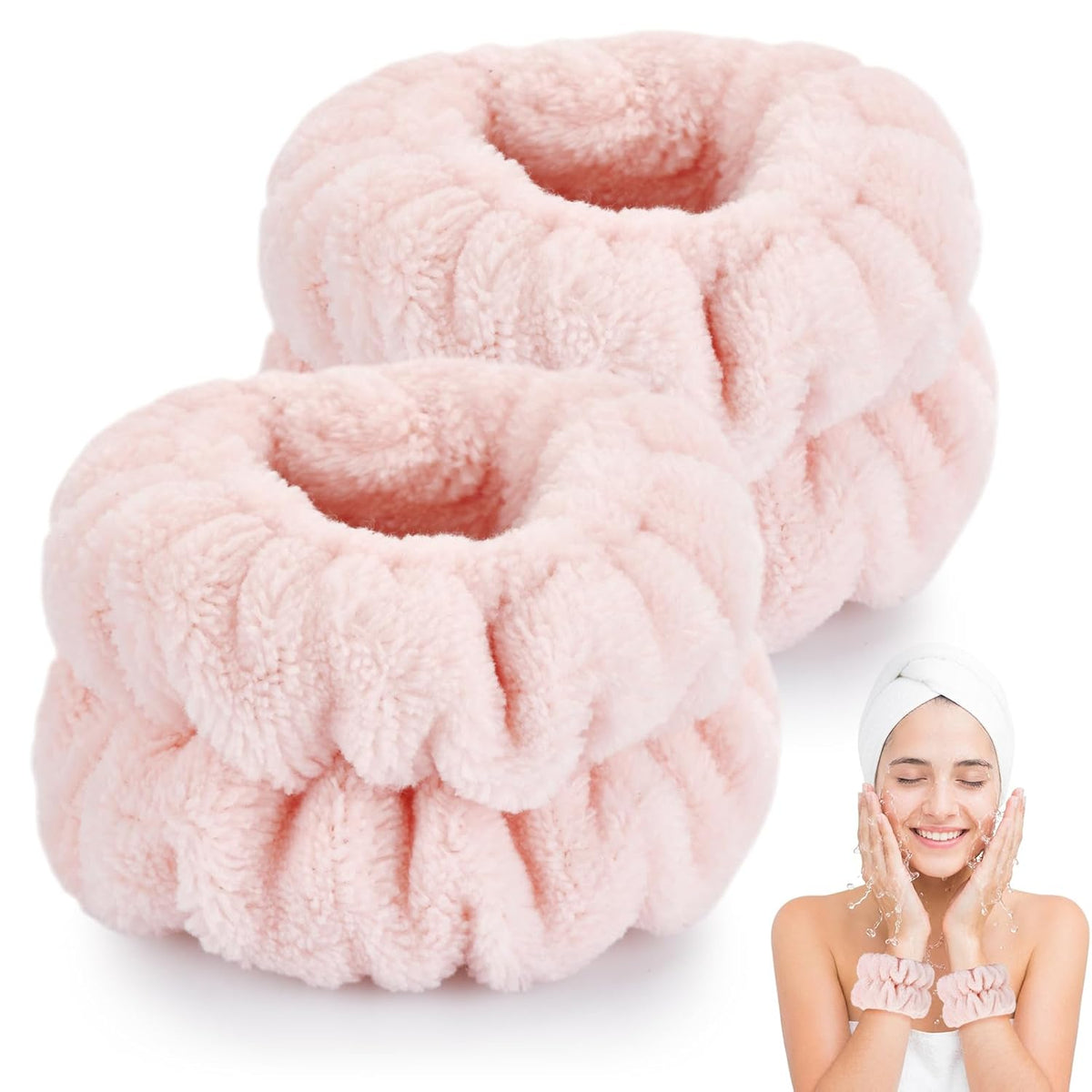 Elevate Your Skincare Routine with Dorbetar Microfiber Wristbands - Perfect for Women and Children