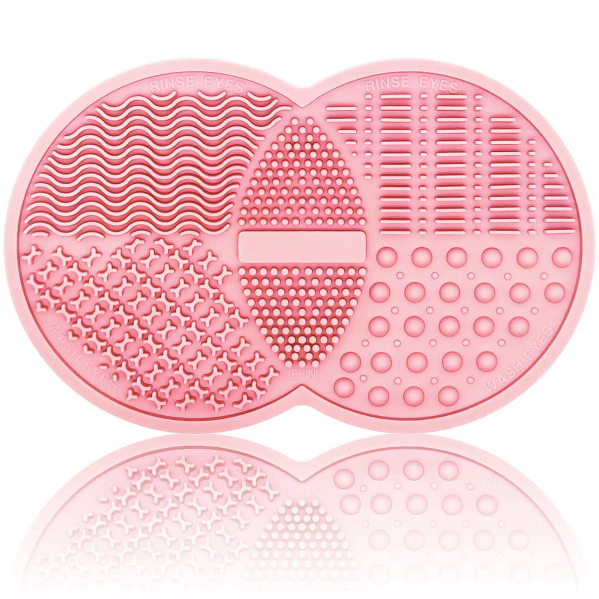 Revolutionary Silicone Cleaner Mat for Makeup Brushes and Sponges - Effortless Hygiene in Gray