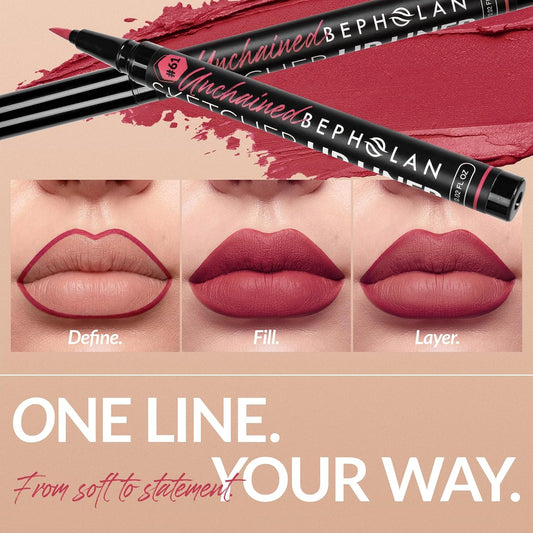 BEPHOLAN All-Day Waterproof Liquid Lip Liner and Stain - Precision Application for Beautiful Lips