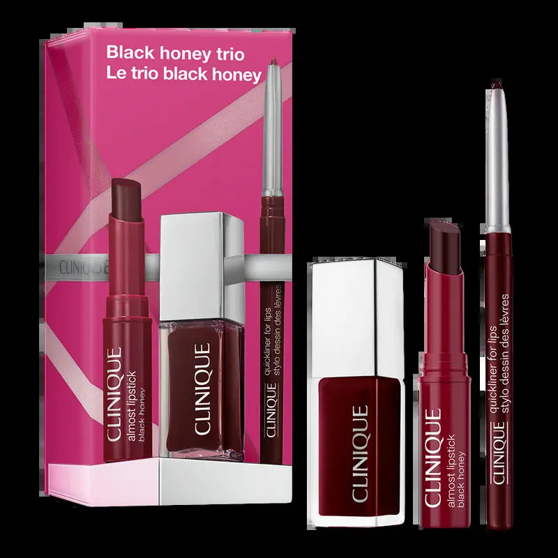 Clinique 3 Piece Black Honey Lip & Cheek Makeup Gift Set ($55 Value!)