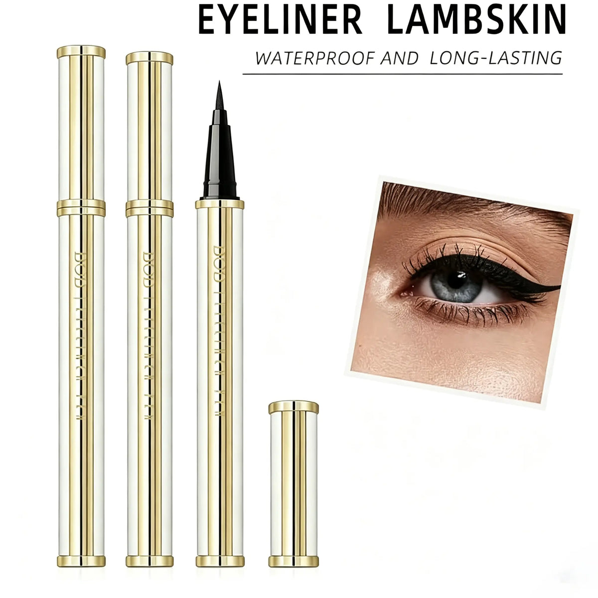 Elevate Your Eye Game with Our Smooth Thick Tip Lambskin Eyeliner Pen - Perfect for Effortless Daily & Professional Looks