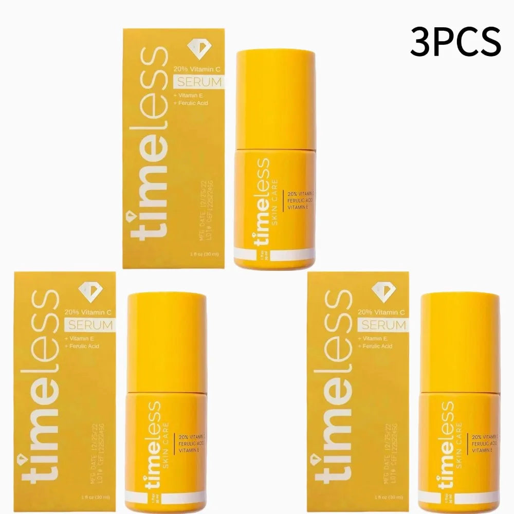 Revitalize Your Skin with Timeless 20% Vitamin C Serum - Hydrating & Firming Formula with Ferulic Acid & Vitamin E, 30ml