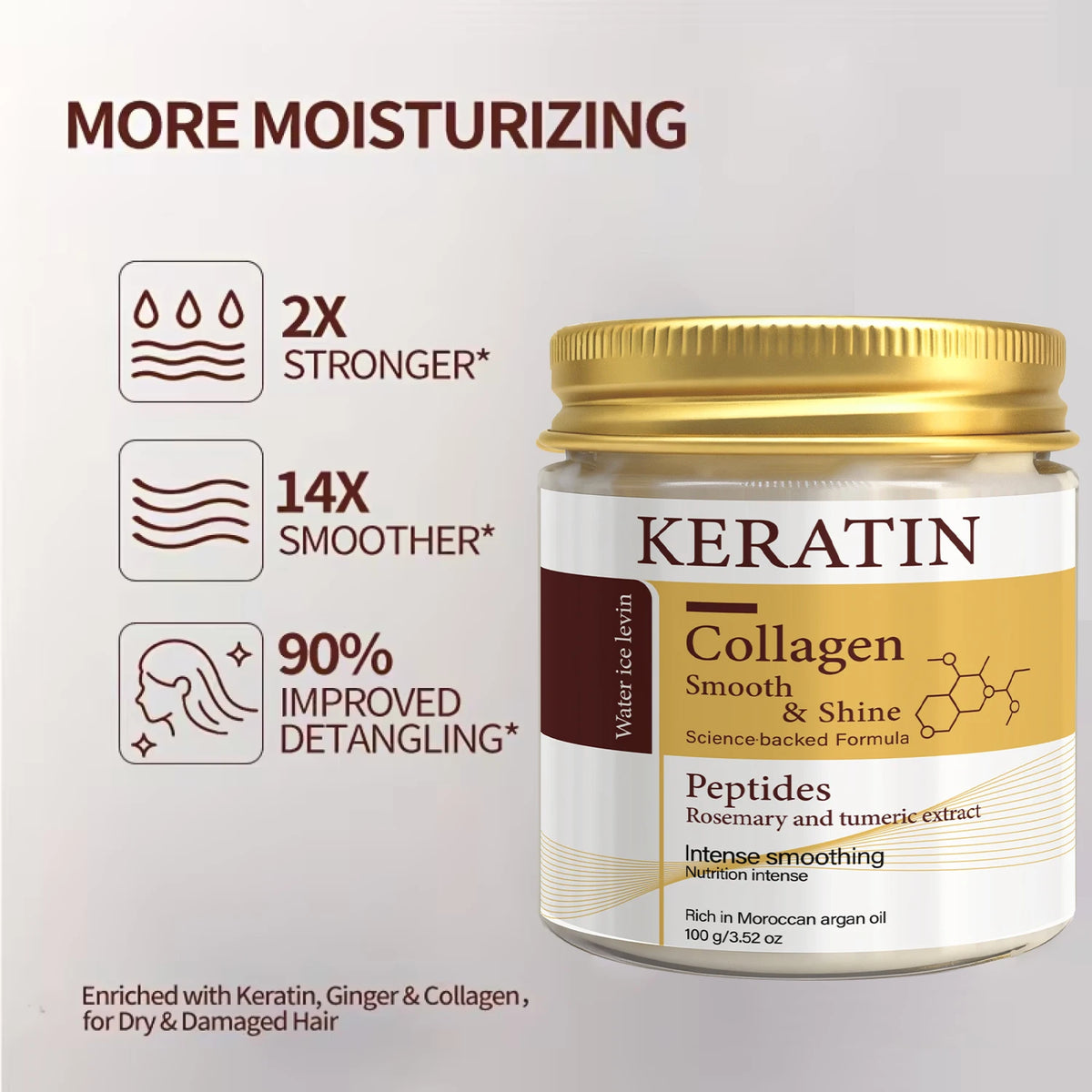 Revitalize Your Hair with Our Keratin Collagen Hair Mask – Intense Smoothing & Shine for All Hair Types!