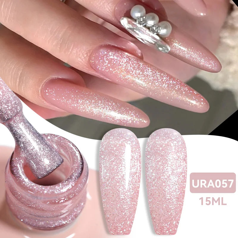 Transform Your Nails with 15ml Jelly Milky White Translucent Gel Polish - Semi-Permanent UV Nail Art Varnish for Stunning Results
