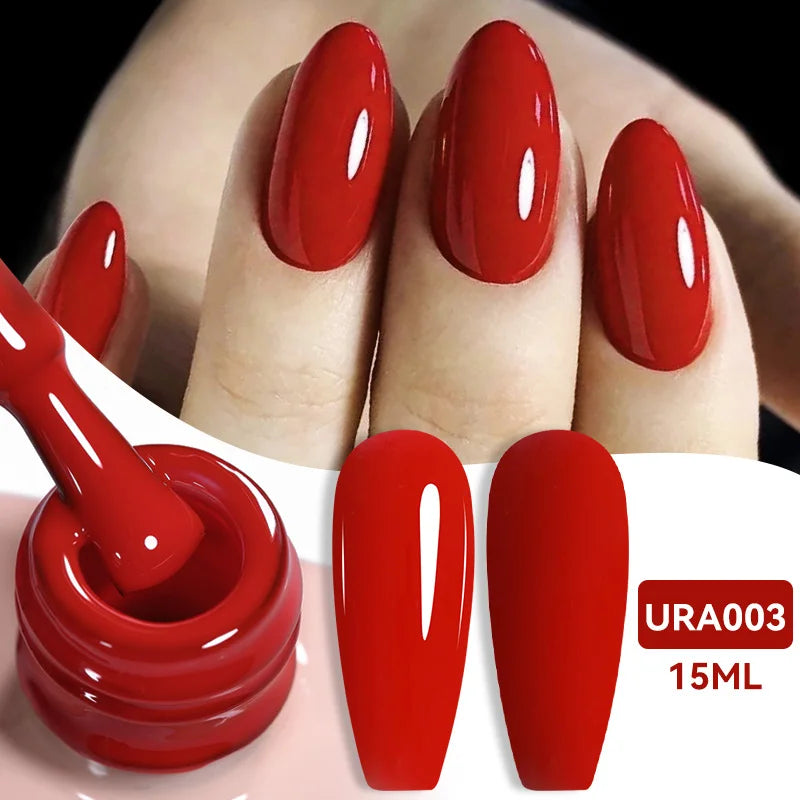 Transform Your Nails with 15ml Jelly Milky White Translucent Gel Polish - Semi-Permanent UV Nail Art Varnish for Stunning Results