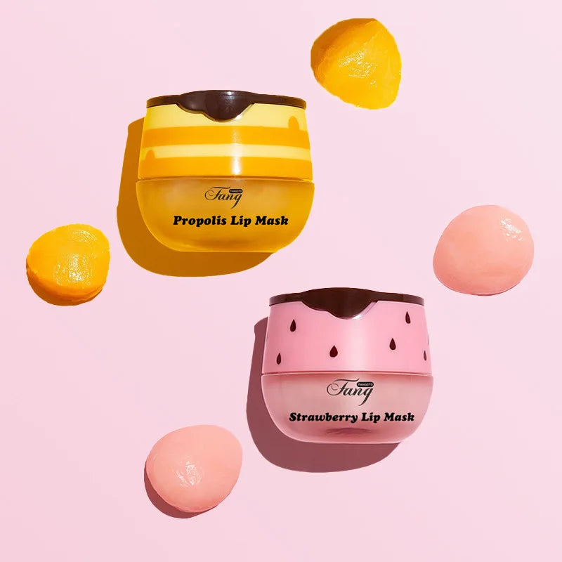 Indulge Your Lips with Our 5.5G Strawberry Honey Lip Sleep Mask - Nourishing Moisturizing Lip Gloss for Nighttime Care