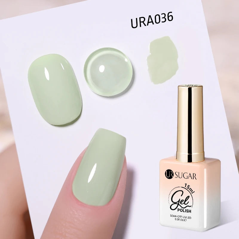 Transform Your Nails with 15ml Jelly Milky White Translucent Gel Polish - Semi-Permanent UV Nail Art Varnish for Stunning Results