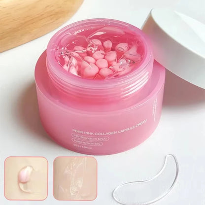 Revitalize Your Skin with Korean PDRN Pink Collagen Capsule Cream – Lightweight Moisturizer with Niacinamide for a Radiant, Even Complexion!