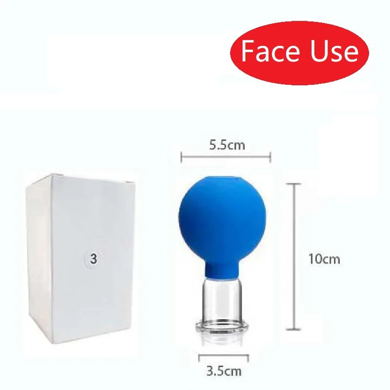 Revitalize Your Skin with the Slimming Face Sucker Suction Cup Vacuum Cupping Jar - The Ultimate Beauty Facial Massager for Cellulite and Eye Treatments!