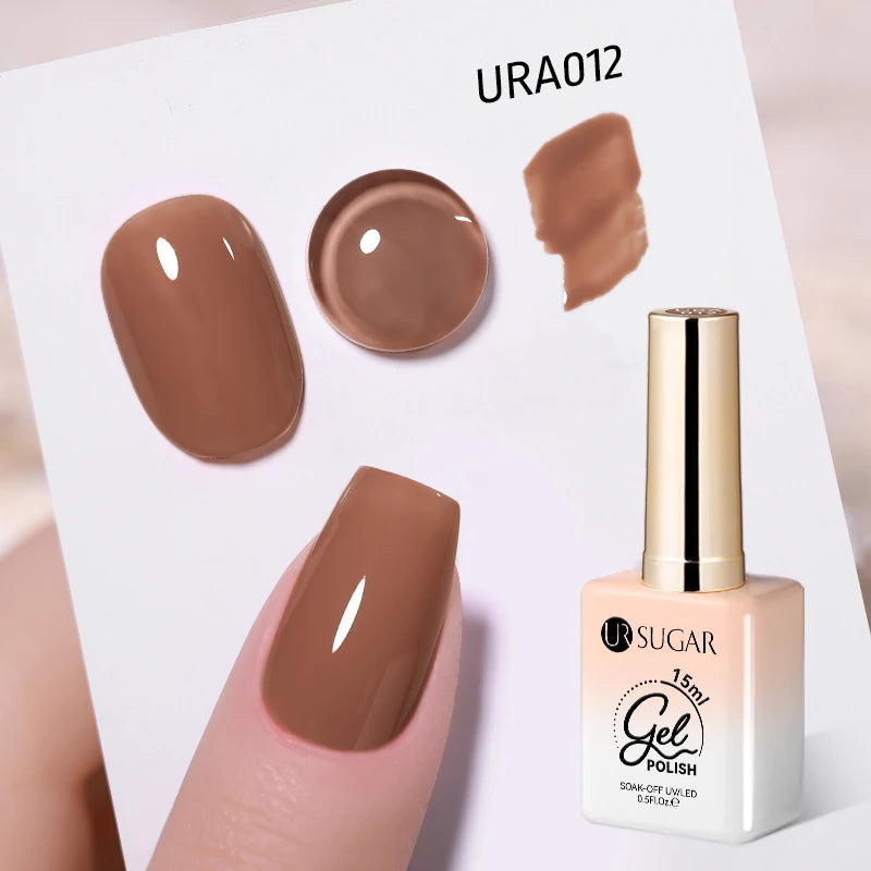Transform Your Nails with 15ml Jelly Milky White Translucent Gel Polish - Semi-Permanent UV Nail Art Varnish for Stunning Results