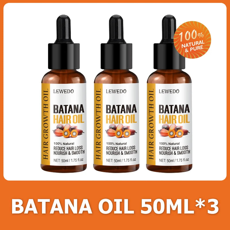 Revitalize Your Hair with 100% Pure Batana Oil - Fast Hair Growth Solution for Men and Women!