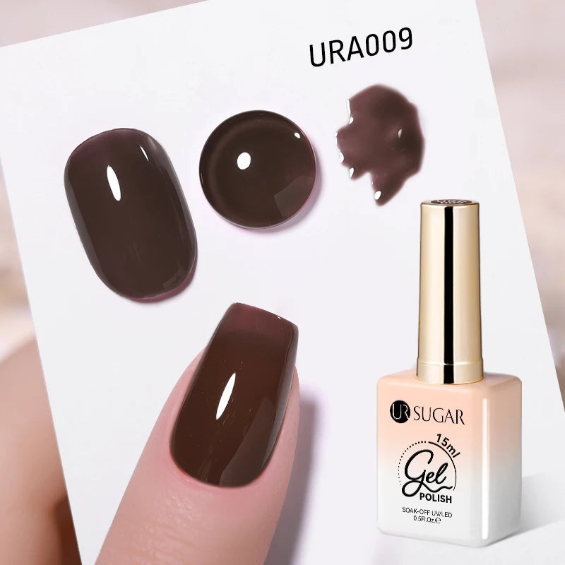 Transform Your Nails with 15ml Jelly Milky White Translucent Gel Polish - Semi-Permanent UV Nail Art Varnish for Stunning Results