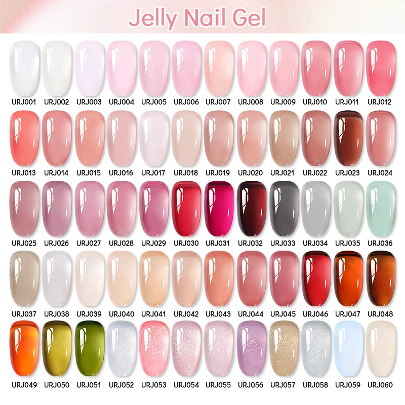 Transform Your Nails with 15ml Jelly Milky White Translucent Gel Polish - Semi-Permanent UV Nail Art Varnish for Stunning Results