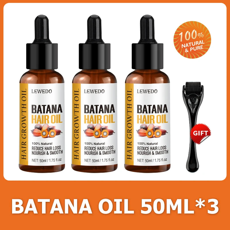 Revitalize Your Hair with 100% Pure Batana Oil - Fast Hair Growth Solution for Men and Women!