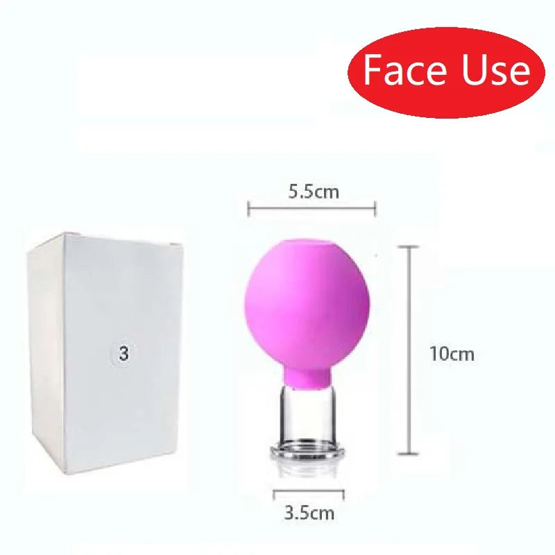 Revitalize Your Skin with the Slimming Face Sucker Suction Cup Vacuum Cupping Jar - The Ultimate Beauty Facial Massager for Cellulite and Eye Treatments!