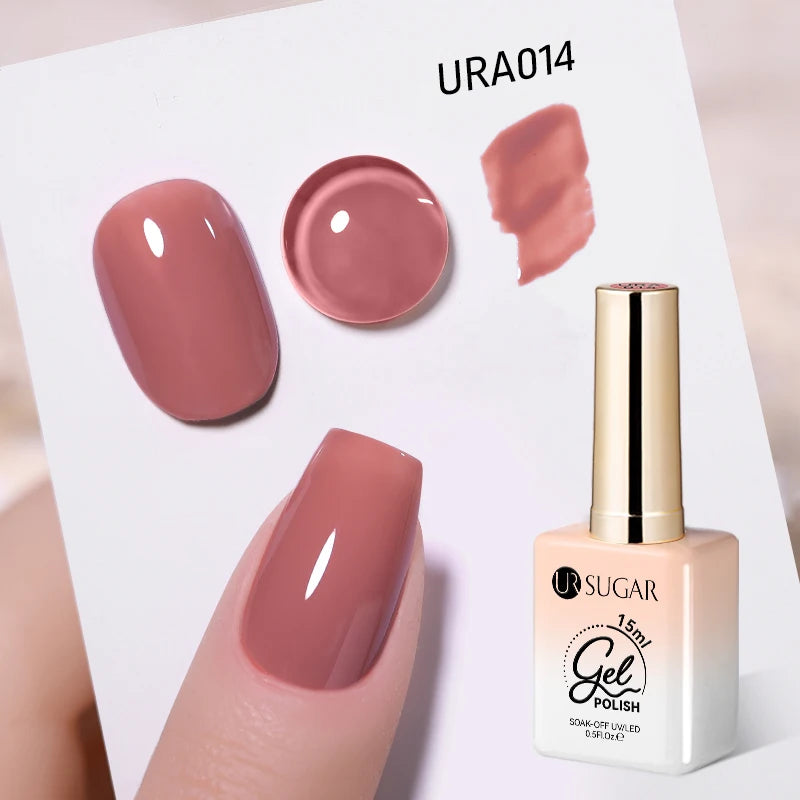 Transform Your Nails with 15ml Jelly Milky White Translucent Gel Polish - Semi-Permanent UV Nail Art Varnish for Stunning Results