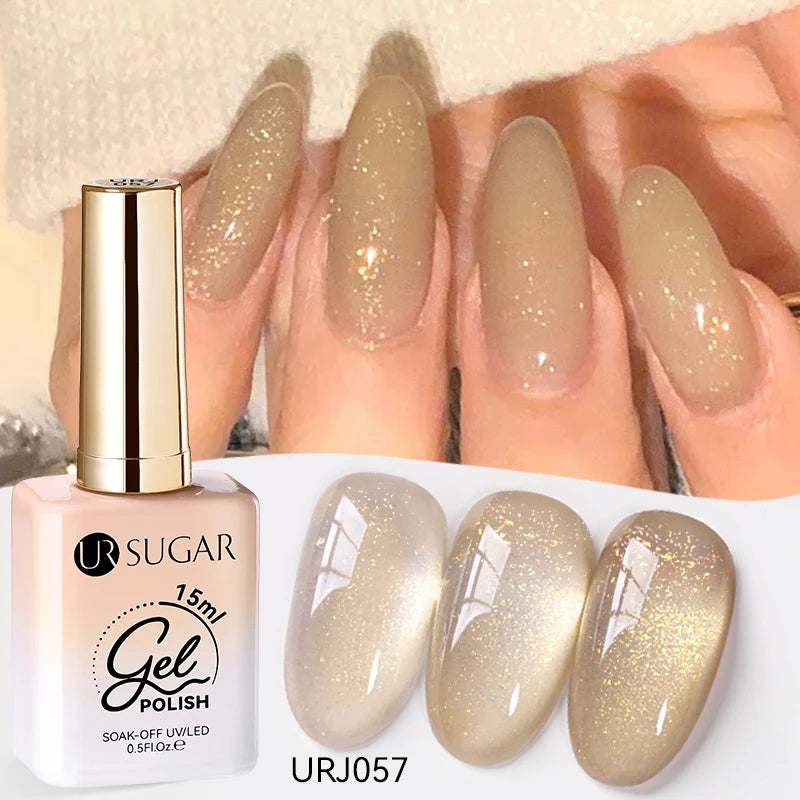 Transform Your Nails with 15ml Jelly Milky White Translucent Gel Polish - Semi-Permanent UV Nail Art Varnish for Stunning Results