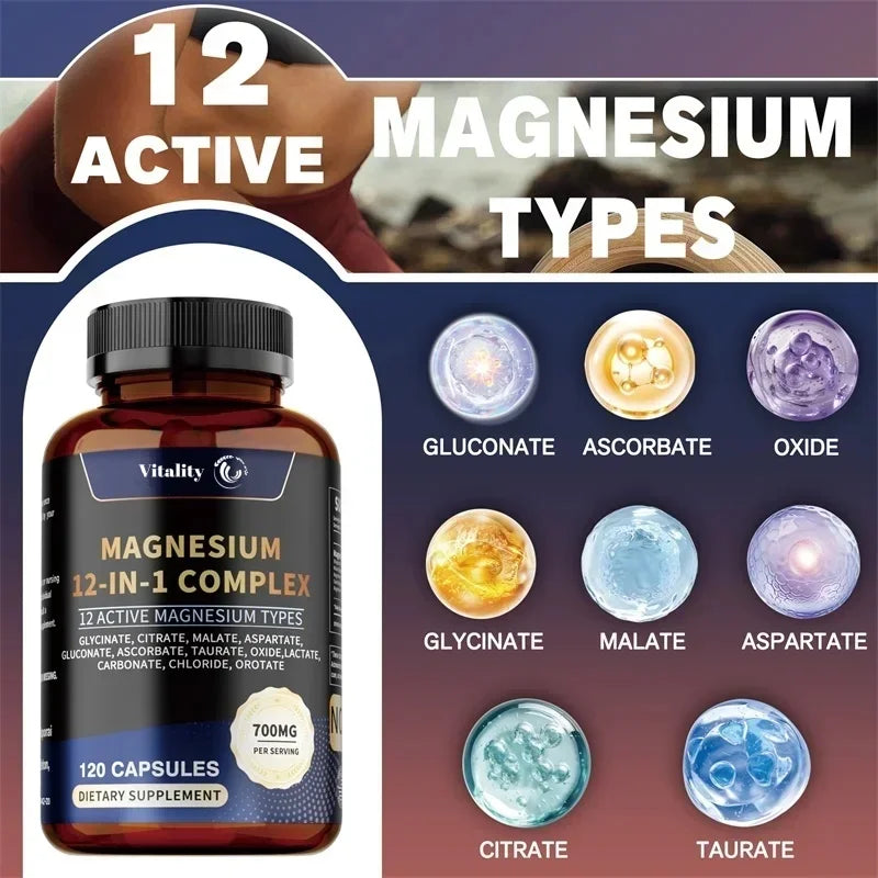 Unlock Your Wellness: Magnesium Complex Capsules for Stress Relief, Muscle Support, and Immune Boosting