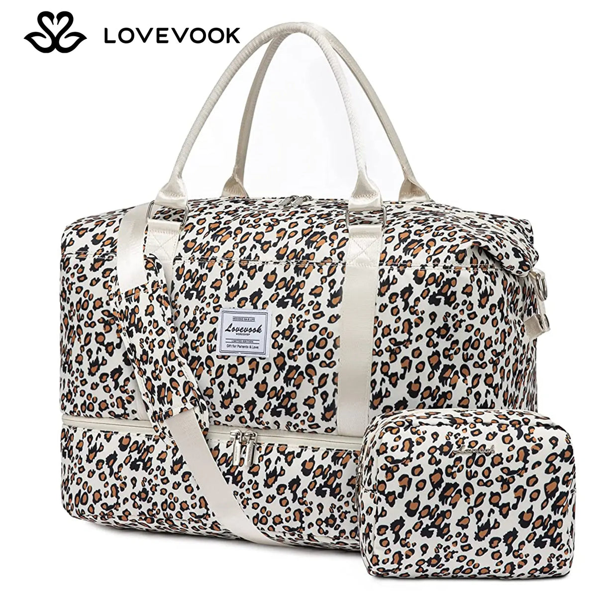 LOVEVOOK Weekender Bag Travel Duffel Bag with Shoe Compartment and Toiletry Bag for Women, Hospital Bag for Mom, Carry on Overnight Bag, Travel Essentials. Tiktokshopbacktoschool