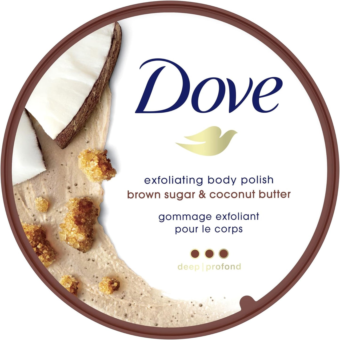 Exfoliating Body Polish with Brown Sugar and Coconut Butter - 298g for Silky Smooth Skin and Nutrient Restoration