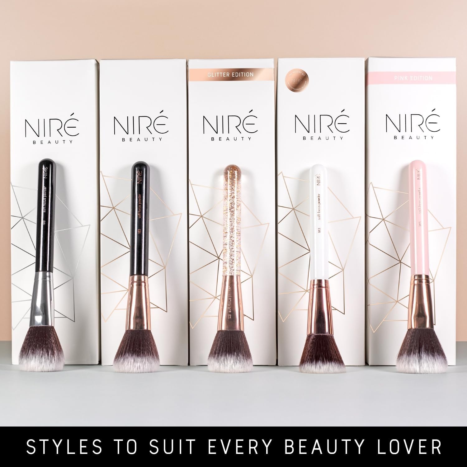 15-Piece Award-Winning Professional Makeup Brush Set - Vegan Brushes with Case, Sponge, Cleaner, and Guide in Gift Box