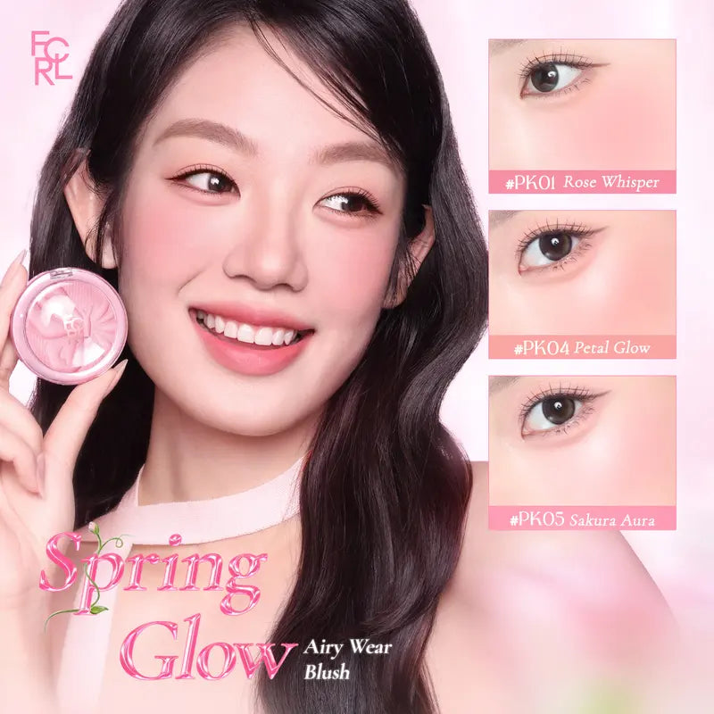 FOCALLURE Airy-Wear Embossed Blush, 55°C Baked Powder Blush, Dual Matte & Satin Finish, Buildable Ultra-Blendable, All-Day Natural Flush Daily Makeup, Multiple Shades,Sohochic