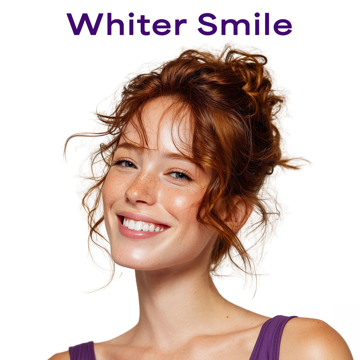 Transform Your Smile with Kugig Purple Peroxide-Free Teeth Whitening Strips - 42-Count At-Home Kit