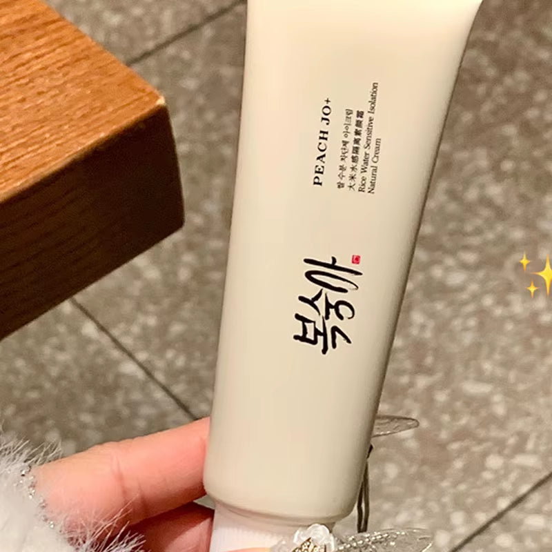 Korean Rice Extract Cream Spf50+ Hydrate Moisturizing Improve Dullness Even Out Brighten Skin Tone Last Light-Feeling Concealer